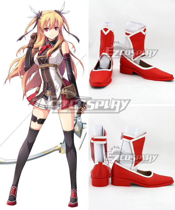 The Legend of Heroes Trails of Cold Steel Alisa Reinford Red Cosplay Shoes