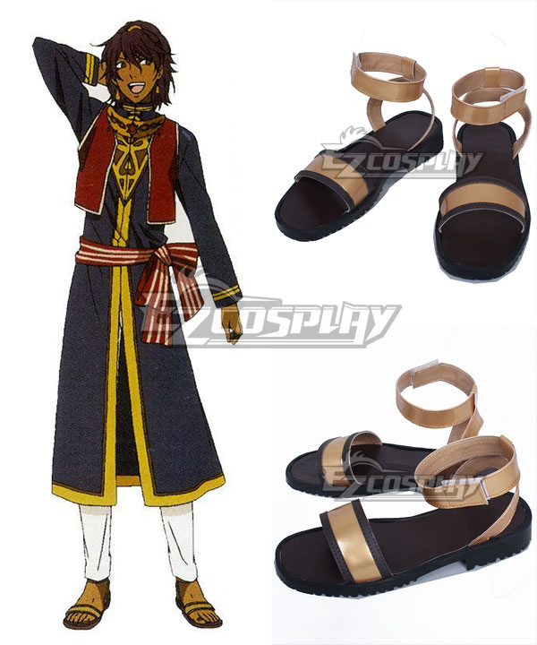 Black Butler Prince Soma Gold Cosplay Shoes