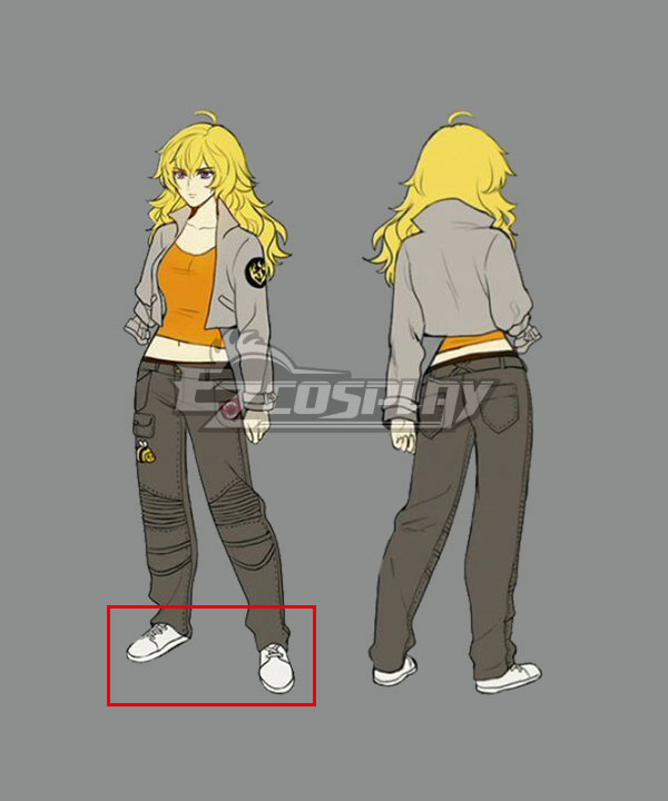 

RWBY Volume 4 Yang Xiao Long White Cosplay Shoes