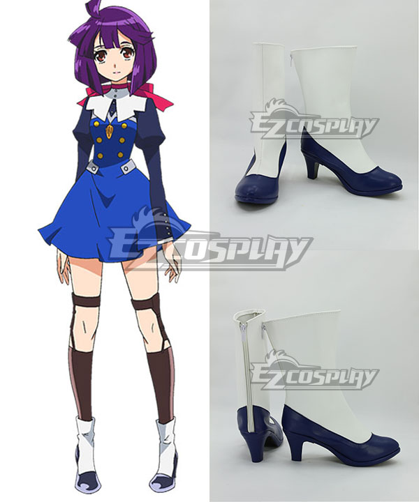 

Concrete Revolutio Konkuriito Reborutio Choujin Gensou Hoshino Kikko White Shoes Cosplay Boots