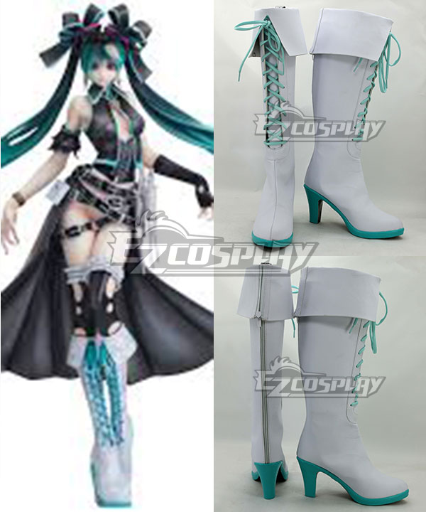 

Vocaloid Hatsune Miku Calne Ca Karune Shii-e White Shoes Cosplay Boots