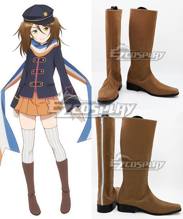 

AntiMagic Academy The 35th Test Platoon Taimadou Gakuen 35 Shiken Shoutai Nikaido Mari Brown Shoes Cosplay Boots