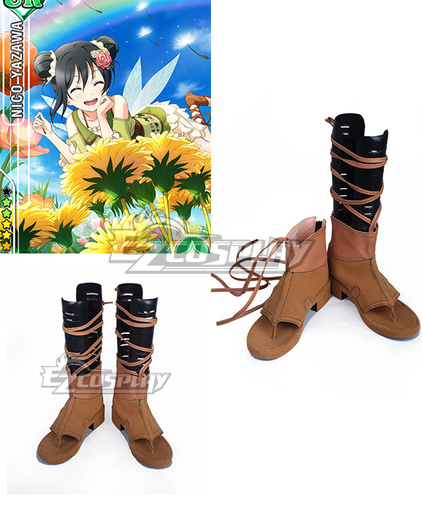 Love Live Flower Fairy Awake Nico Yazawa  Shoes Cosplay Sandals 
