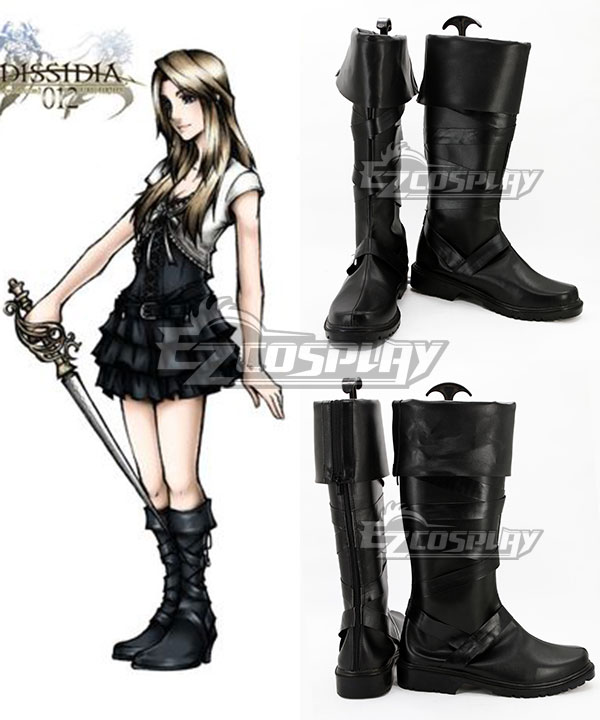Final Fantasy XV Stella Nox Fleuret Black Shoes Cosplay Boots