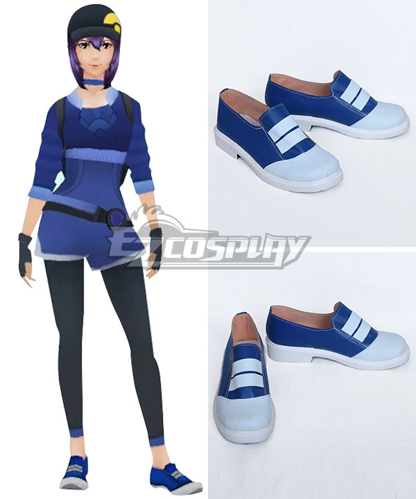 PM GO PM Trainer Female Blue Cosplay Shoes
