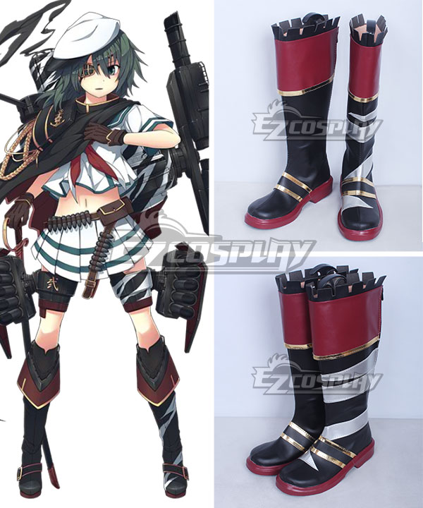 

Kantai Collection KanColle Torpedo Cruiser Kiso Kai Ni Black Shoes Cosplay Boots