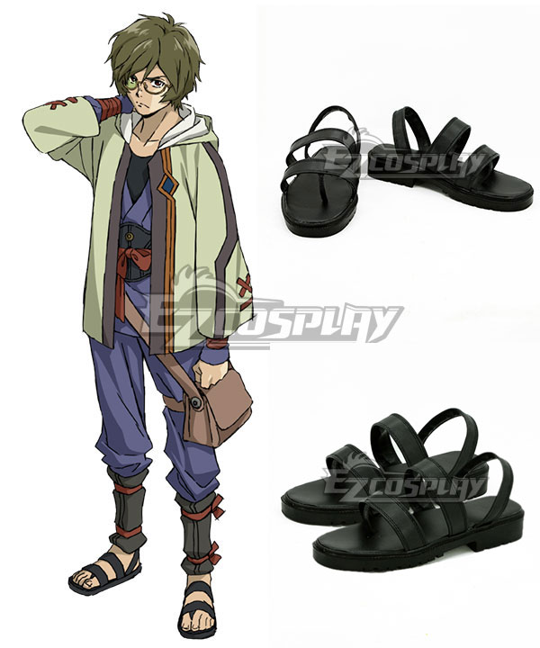 

Kabaneri of the Iron Fortress Ikoma Black Cosplay Shoes