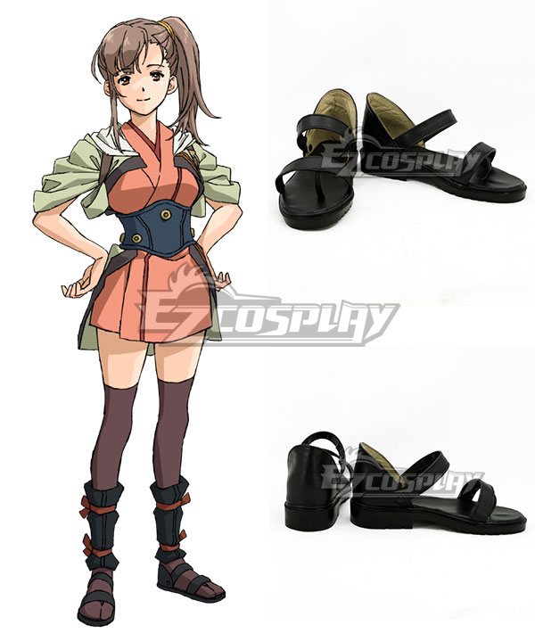 

Kabaneri of the Iron Fortress Kajika Black Cosplay Shoes