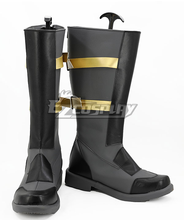 God Eater 2 Protagonist Dark Grey Shoes Cosplay Boots
