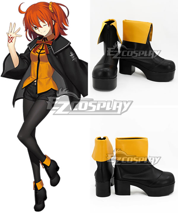 Fate Grand Order Masters Female Black Cosplay Shoes