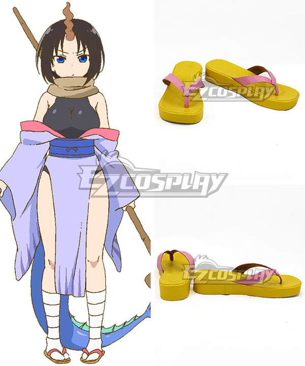 Miss Kobayashi's Dragon Maid Elma Yellow Cosplay Shoes