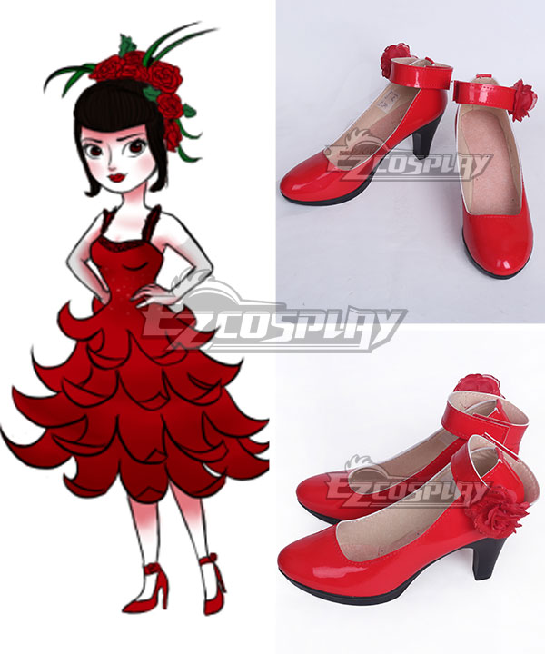 The Boy with the Cuckoo-Clock Heart Miss Acacia Red Cosplay Shoes