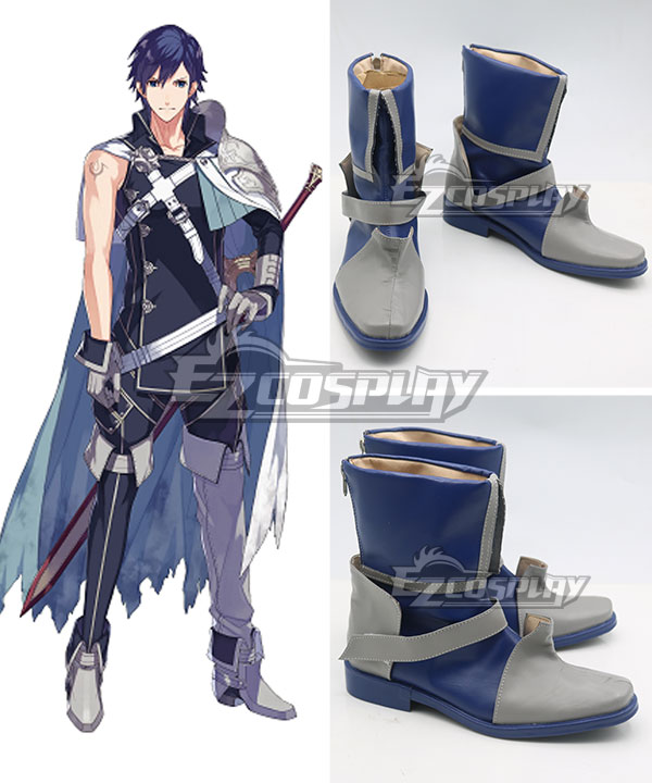 

Fire Emblem Chrom Blue Shoes Cosplay Boots