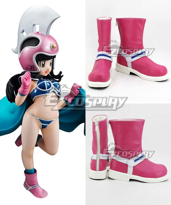 Dragon Ball Chi Chi Pink Shoes Cosplay Boots