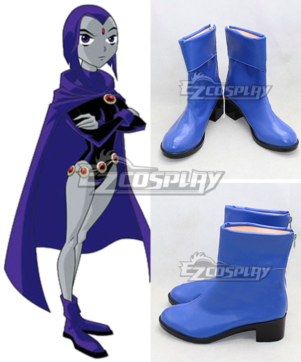 

DC Teen Titans Season Raven Pride Rachel Roth Blue Shoes Cosplay Boots