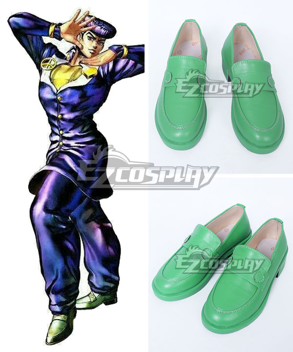 JoJo's Bizarre Adventure: Diamond Is Unbreakable Josuke Higashikata Green Cosplay Shoes