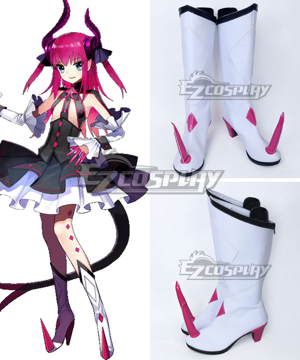 Fate EXTRA CCC Fate Grand Order Lancer Elizabeth Bathory White Shoes Cosplay Boots