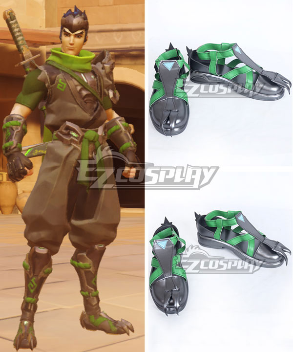 Overwatch OW Sparrow Genji Cosplay Shoes