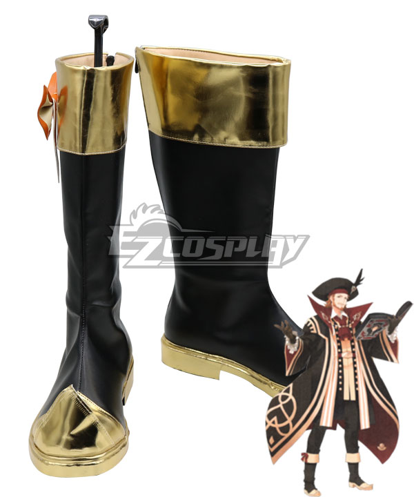 Fate Apocrypha Caster of Red William Shakespeare Black Shoes Cosplay Boots