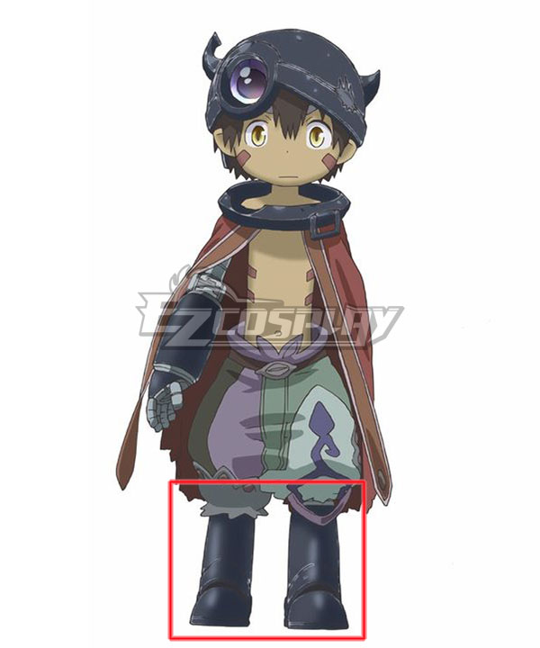 Made in Abyss Regu Schwarze Schuhe Cosplay Stiefel