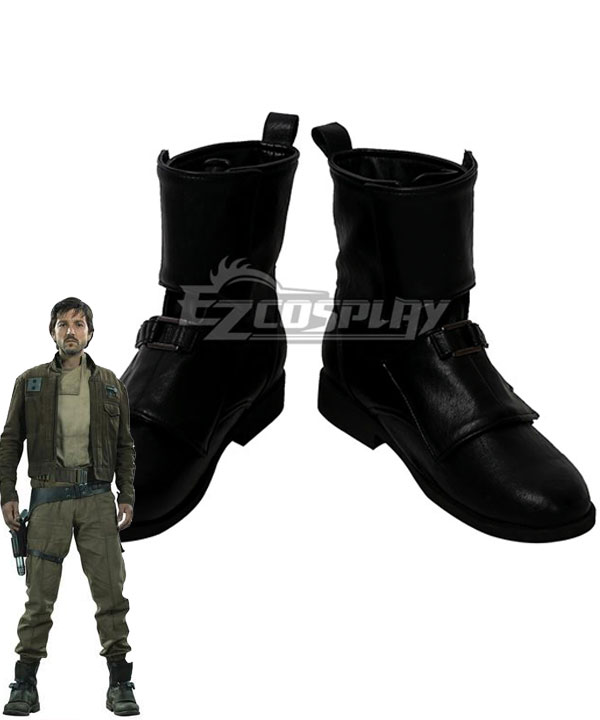 

Rogue One: A Star Wars Story Captain Cassian Andor Black Shoes Cosplay Boots