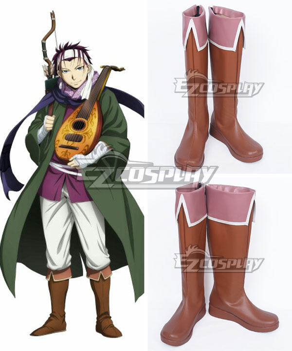 The Heroic Legend of Arslan Gieve Brown Shoes Cosplay Boots