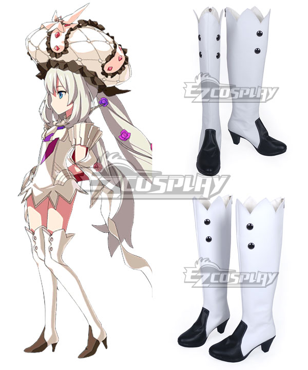 Fate Grand Order Marie Antoinette White Shoes Cosplay Boots