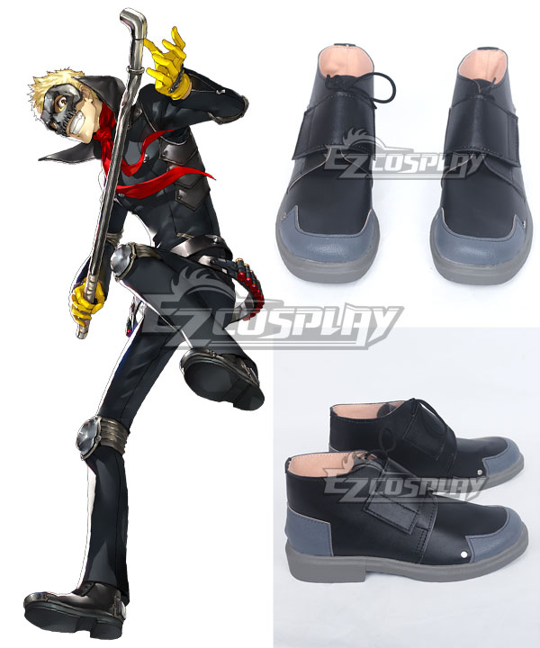 Persona 5 Schädel Ryuji Sakamoto Schwarze Cosplay-Schuhe