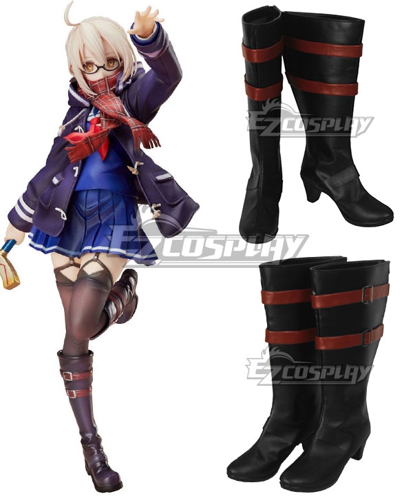 Fate Grand Order Mysterious Heroine X Alter Black Shoes Cosplay Boots