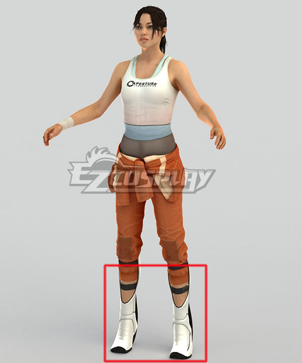 

Portal 2 Chell White Shoes Cosplay Boots