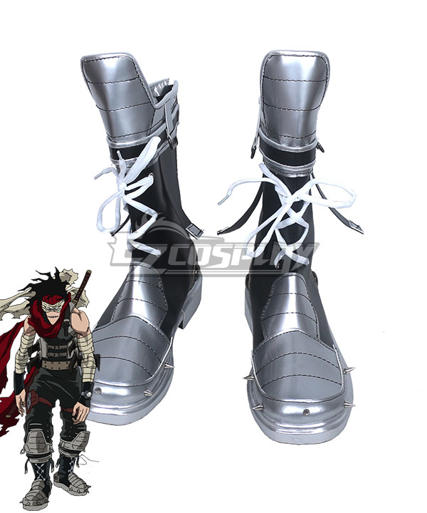 

My Hero Academia Boku no Hero Akademia Chizome Akaguro Hero Killer Stain Black Shoes Cosplay Boots