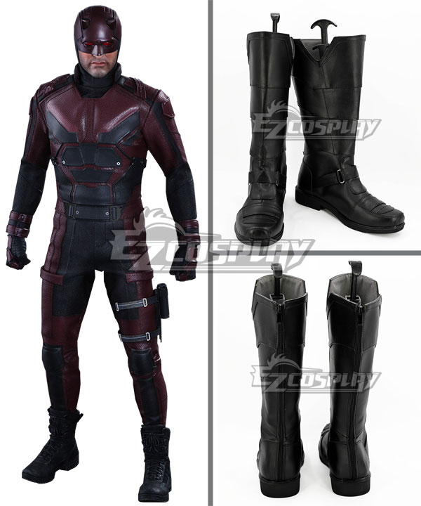 Marvel Daredevil Matt Murdock Daredevil Black Shoes Cosplay Boots