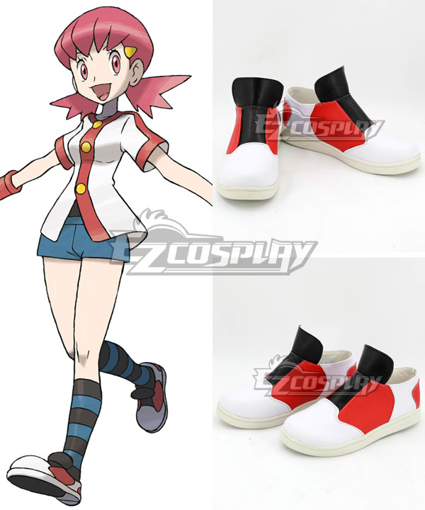 Pokémon Whitney White Cosplay Shoes