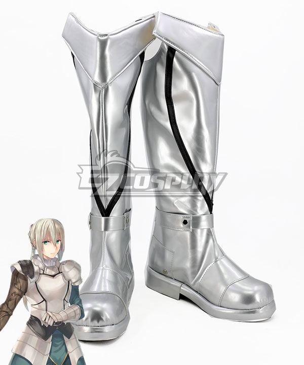 Fate Grand Order Saber Bedivere White Shoes Cosplay Boots