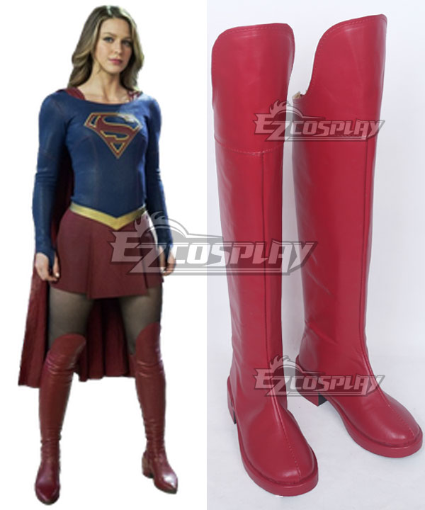 

DC Supergirl Kara Danvers Red Shoes Cosplay Boots