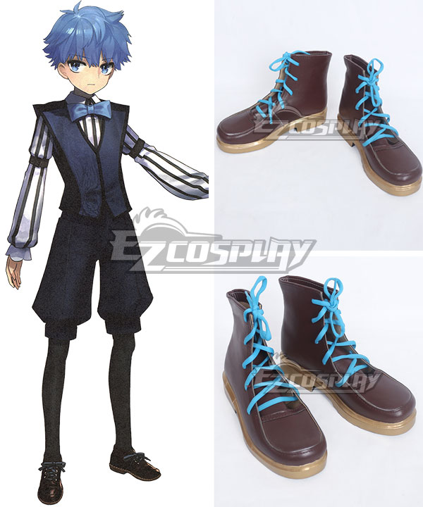 Fate Grand Order Hans Christian Andersen Brown Shoes Cosplay Boots