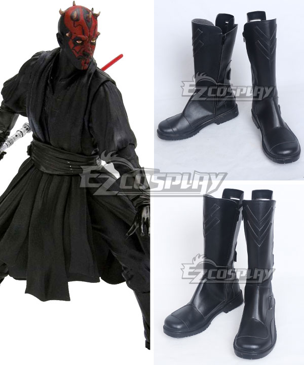 Star Wars Darth Maul Black Shoes Cosplay Boots - A Edition