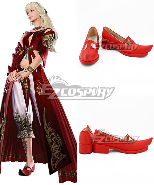 Final Fantasy FFXIV Lyse Hext Red Cosplay Shoes