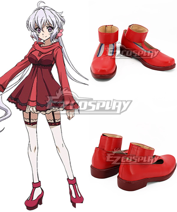 Senki Zesshou Symphogear Yukine Chris Red Cosplay Shoes