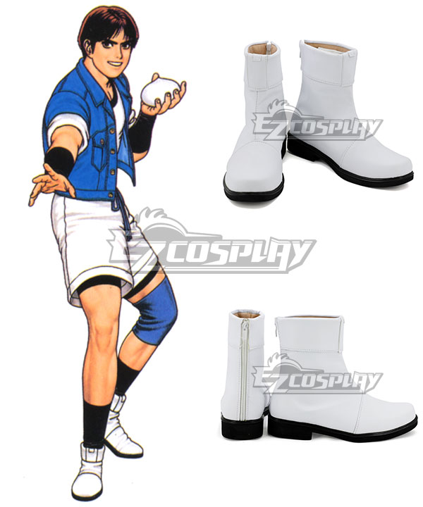 King of Fighters SNK Sie Kensou White Shoes Cosplay Boots