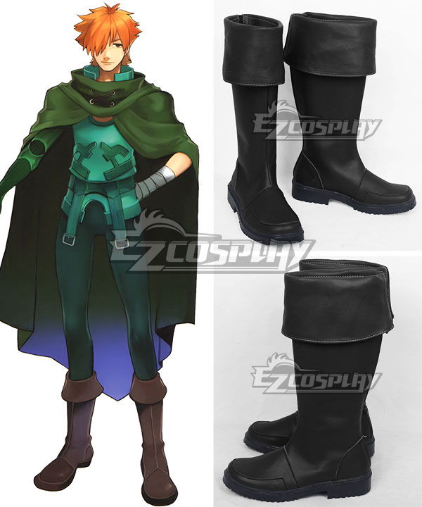 Fate Extra Archer Robin Hood Black Shoes Cosplay Boots