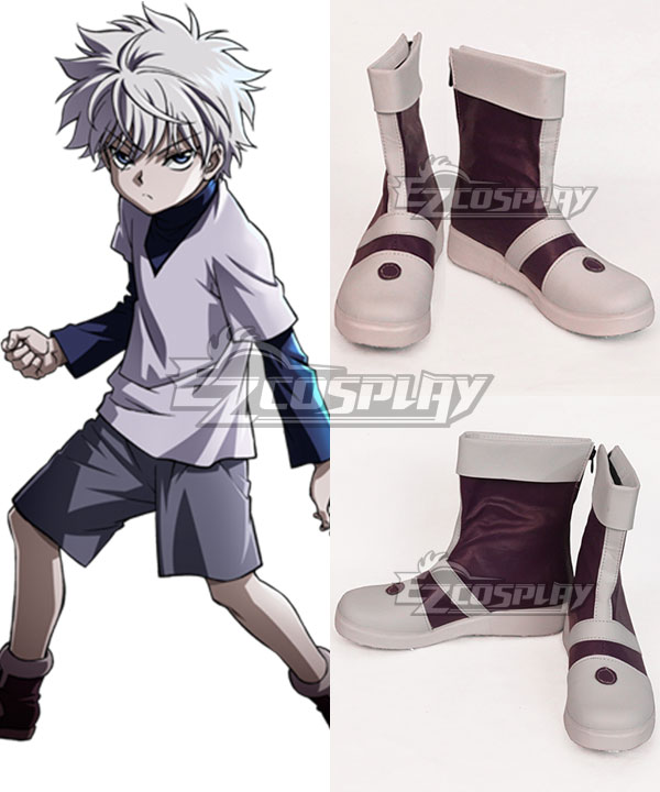 

Hunter × Hunter Killua Zoldyck Brown Shoes Cosplay Boots