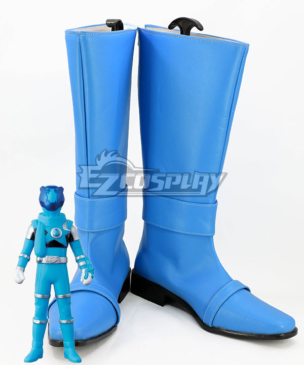 Uchuu Sentai Kyuranger Koguma Skyblue Kotaro Sakuma Blue Shoes Cosplay Boots