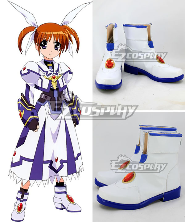 

Magical Girl Lyrical Nanoha Nanoha Takamachi White Cosplay Shoes
