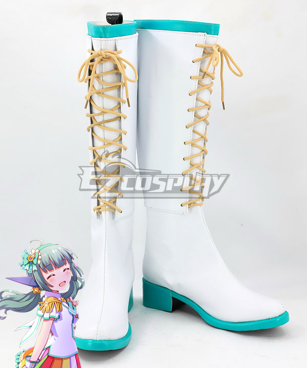 Battle Girl High School Sadone White Shoes Cosplay Boots