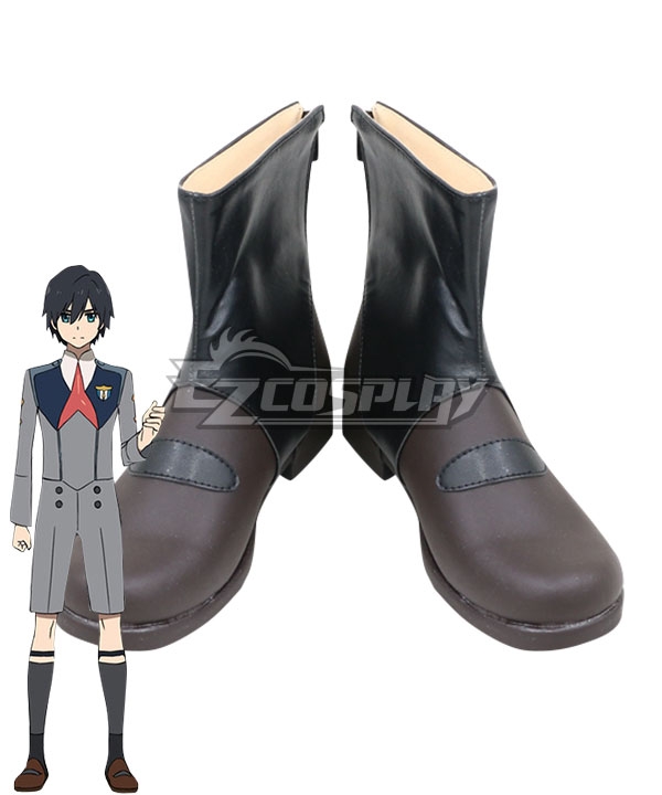 

Darling in the Franxx Ichigo Miku Kokoro Ikuno Hiro Goro Zorome Futoshi Mitsuru Brown Black Shoes Cosplay Boots