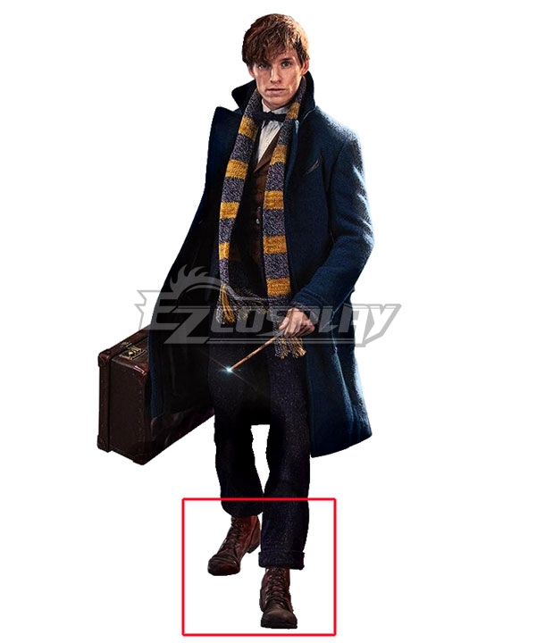 

Fantastic Beasts and Where to Find Them Newt Scamander Brown Cosplay Shoes