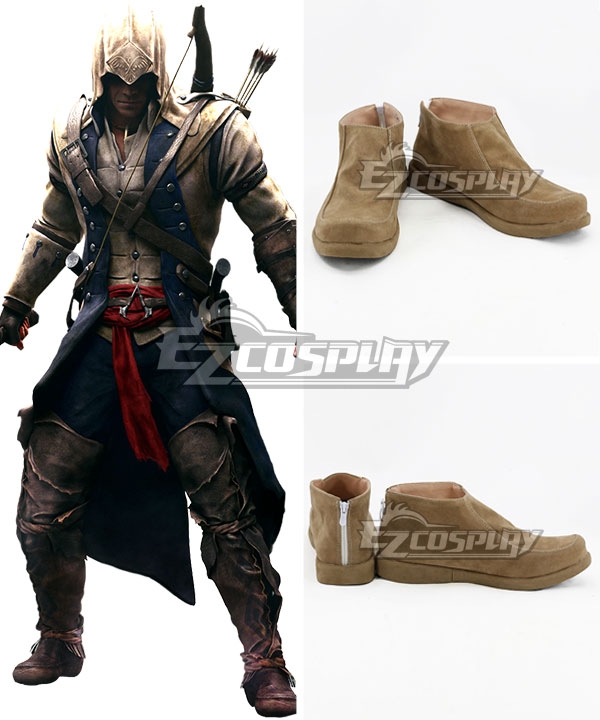 Assassin's Creed III Connor Brown Cosplay Shoes