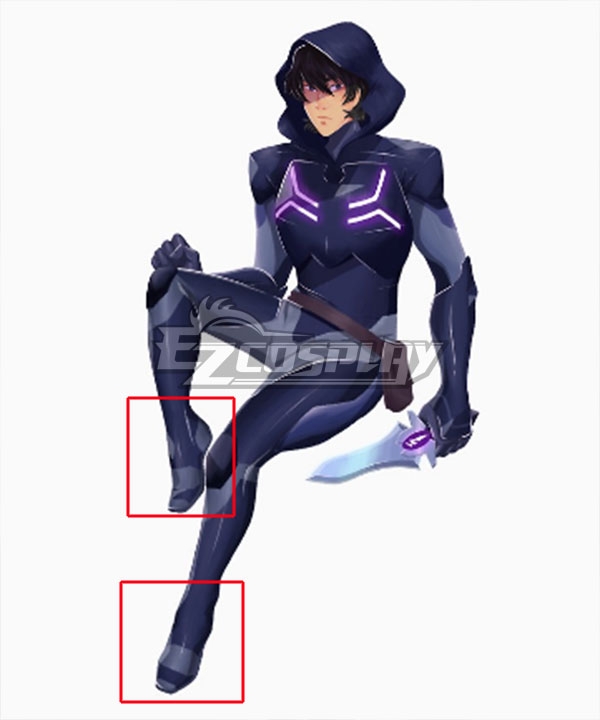 Voltron: Legendary Defender Keith Blade Of Mamora Outfit Black Cosplay Shoes