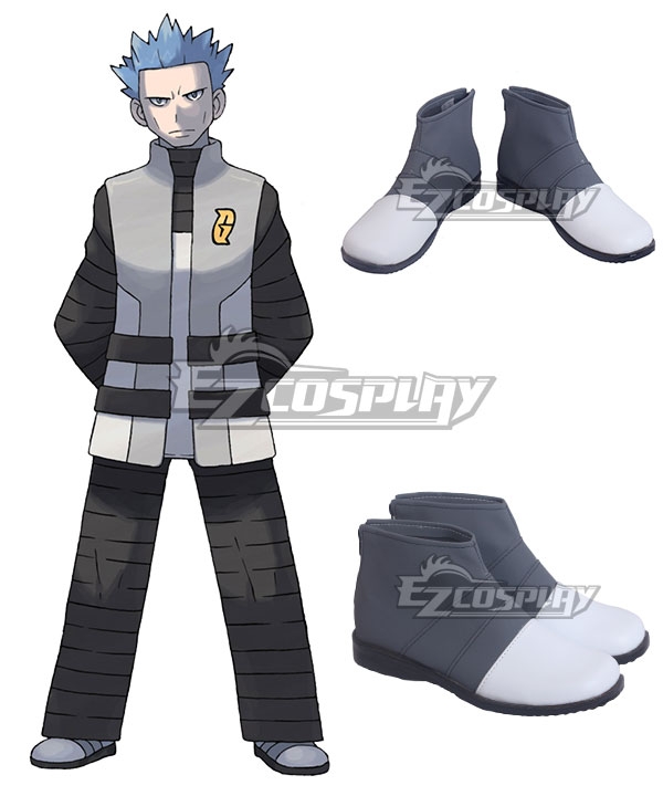 PM Galactic Boss Cyrus Grey Cosplay Shoes